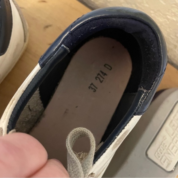 Golden Goose Super-Star Classic w/Spur in White/Ice/Night Blue - Box & Dust Bag! - Picture 11 of 13